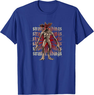Stranger Things 4 Demogorgon Red Stacks T-Shirt - T-Shirt | Royal