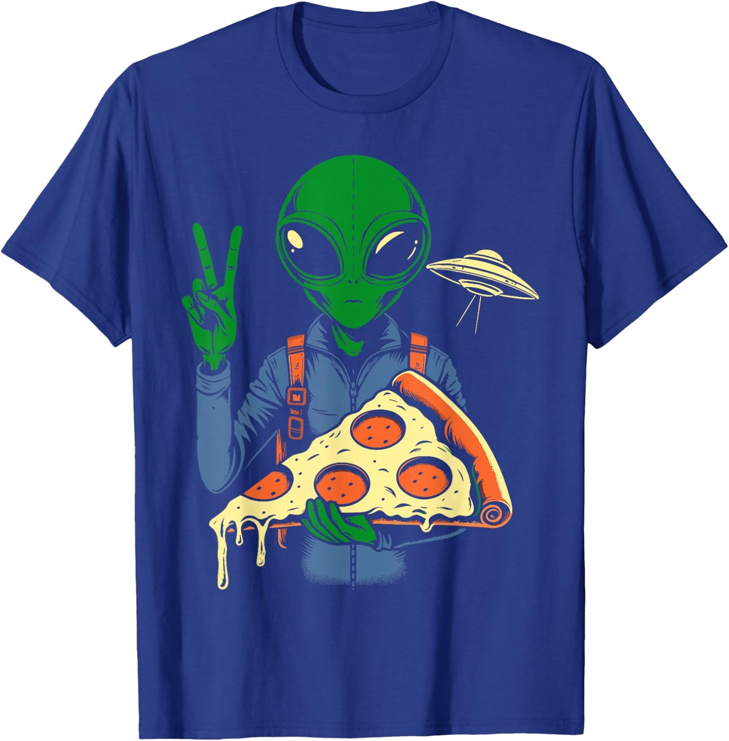 Alien pizza T-Shirt - T-Shirt | Royal