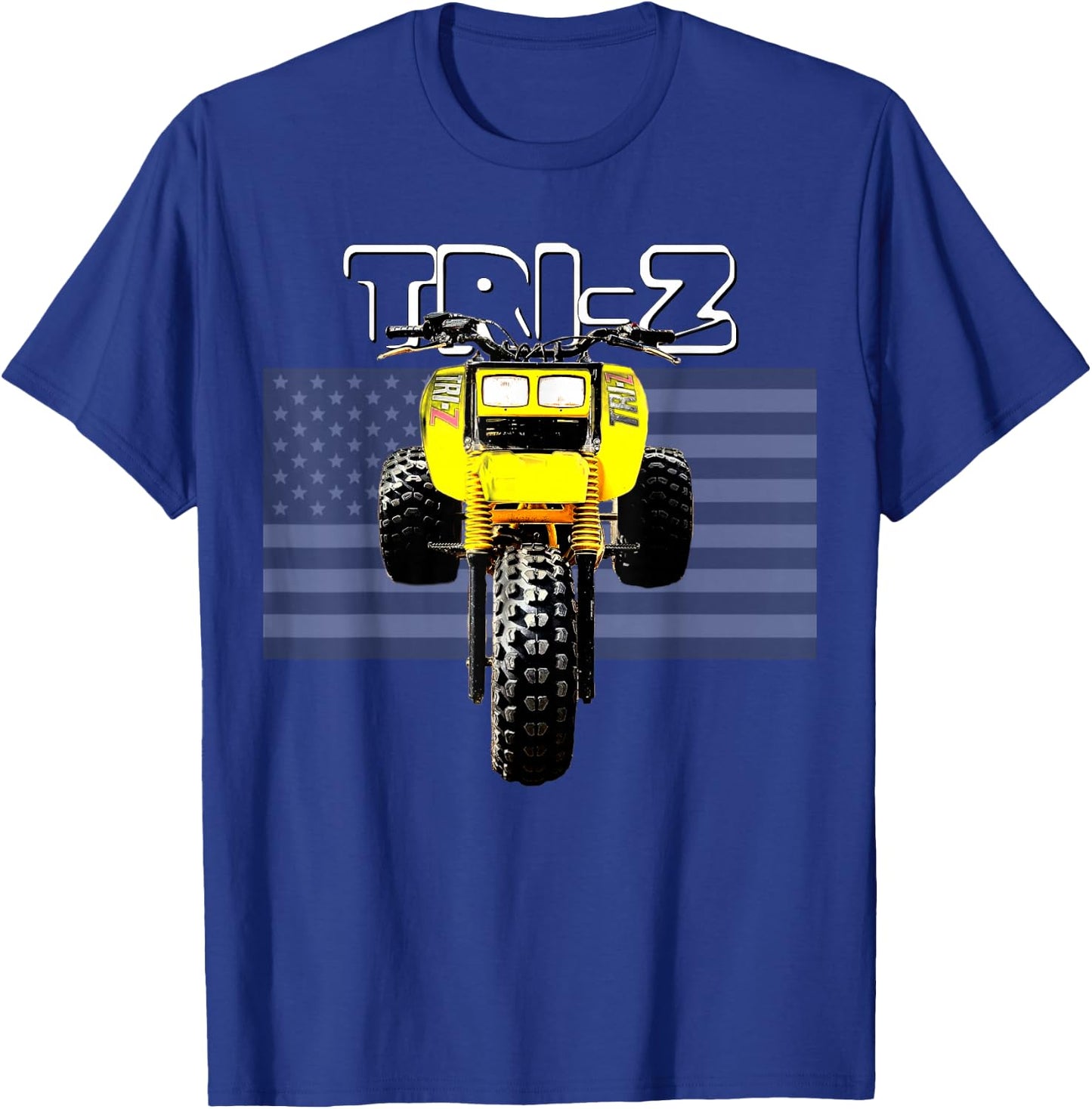 Tri Z Vintage Three Wheeler 3 Wheeler ATC ATV T-Shirt - T-Shirt | Royal