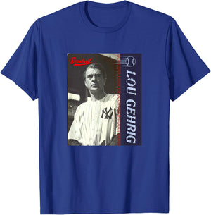 Lou Gehrig_Baseball_001 T-Shirt - T-Shirt | Royal