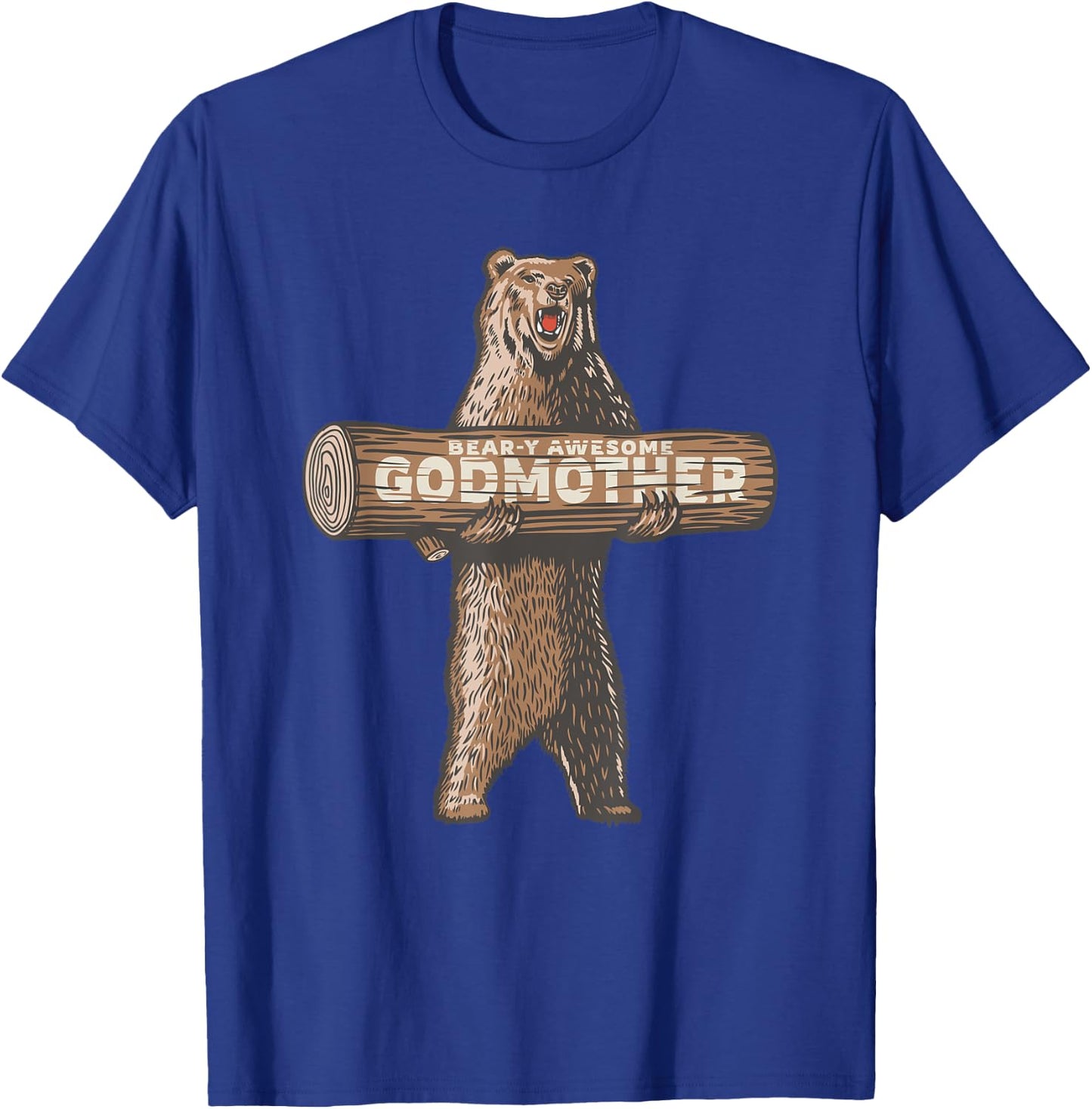 Awesome Godmother Funny Saying T-Shirt - T-Shirt | Royal