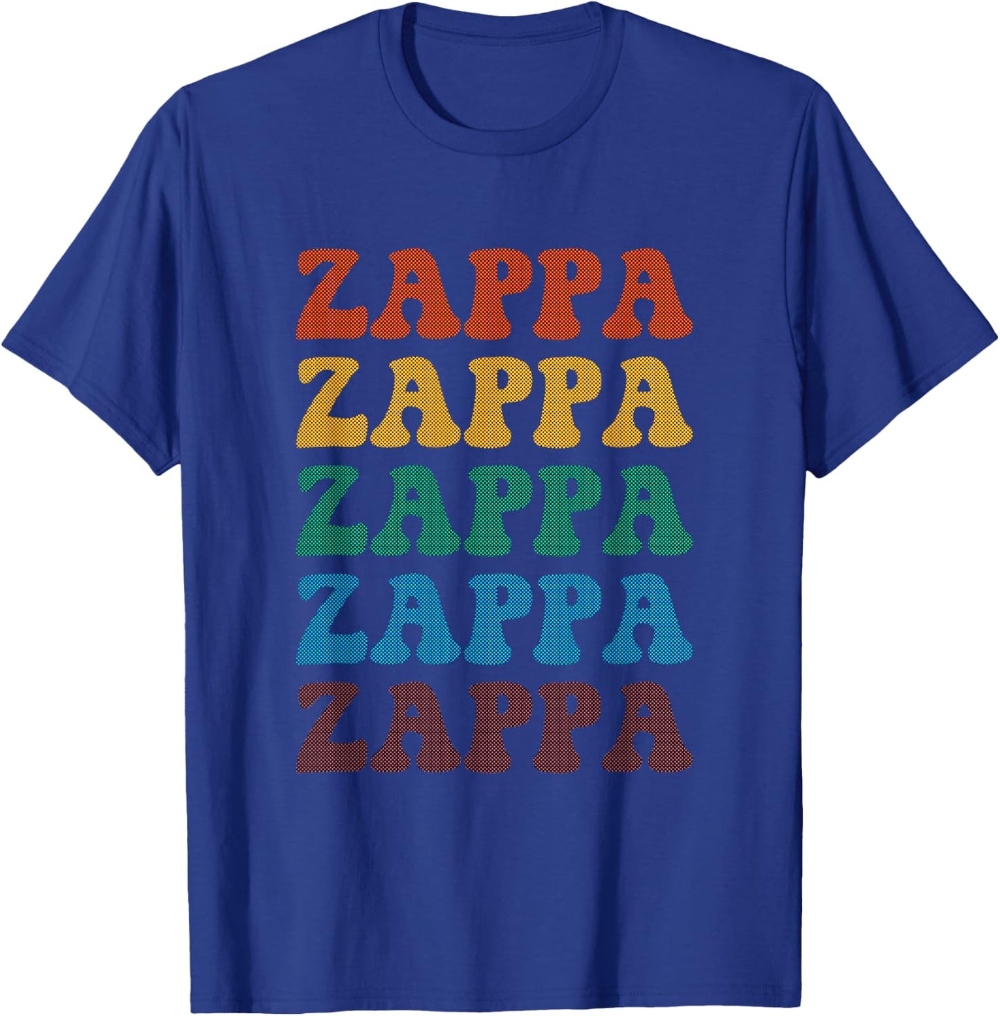 Halftone Zappa T-Shirt - T-Shirt | Royal
