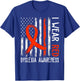 I Wear Red Dyslexia Awareness Month Dyslexia Flag T-Shirt - T-Shirt | Royal