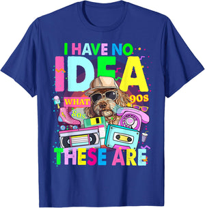 1980s Decade Outfit Idea for Kids & Novelty Girls 90s Themed T-Shirt - T-Shirt | Royal