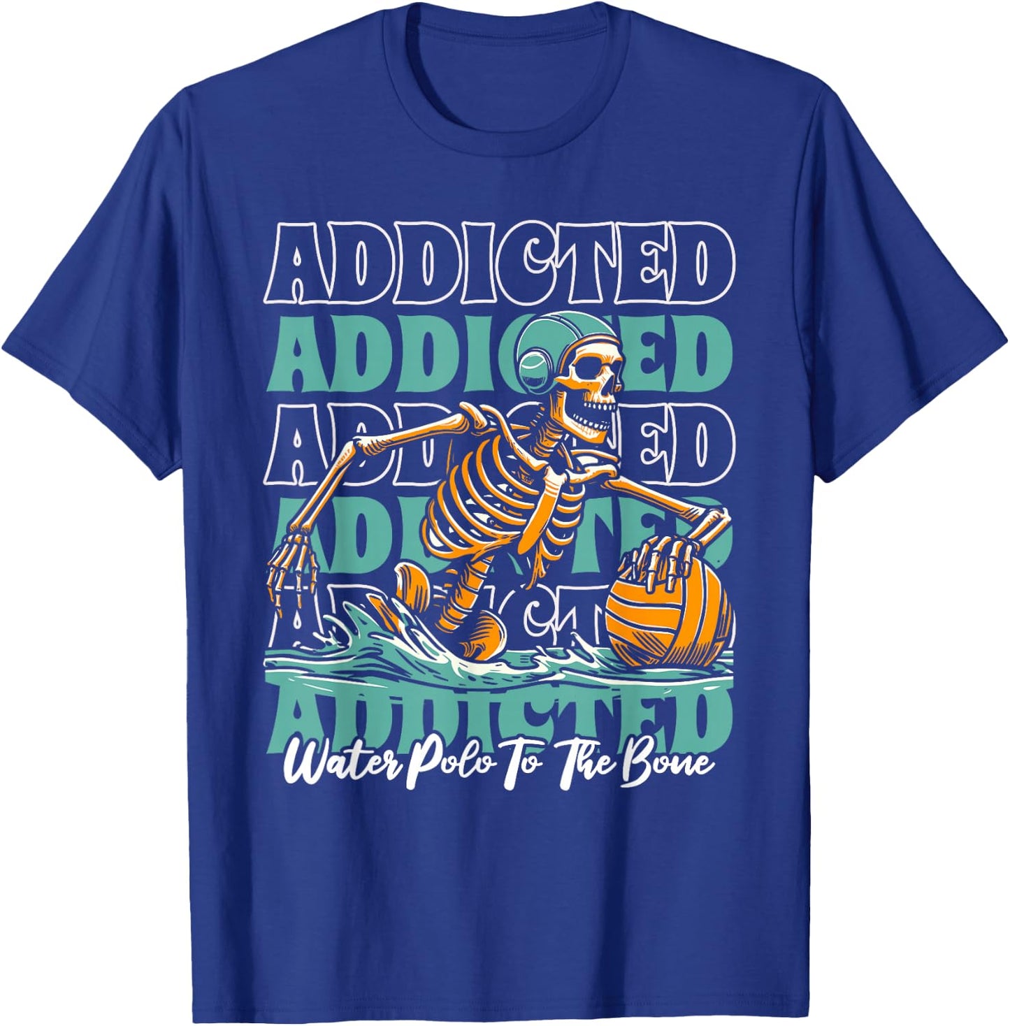 Player Skeleton - Waterpolo Sport Water Polo T-Shirt - T-Shirt | Royal