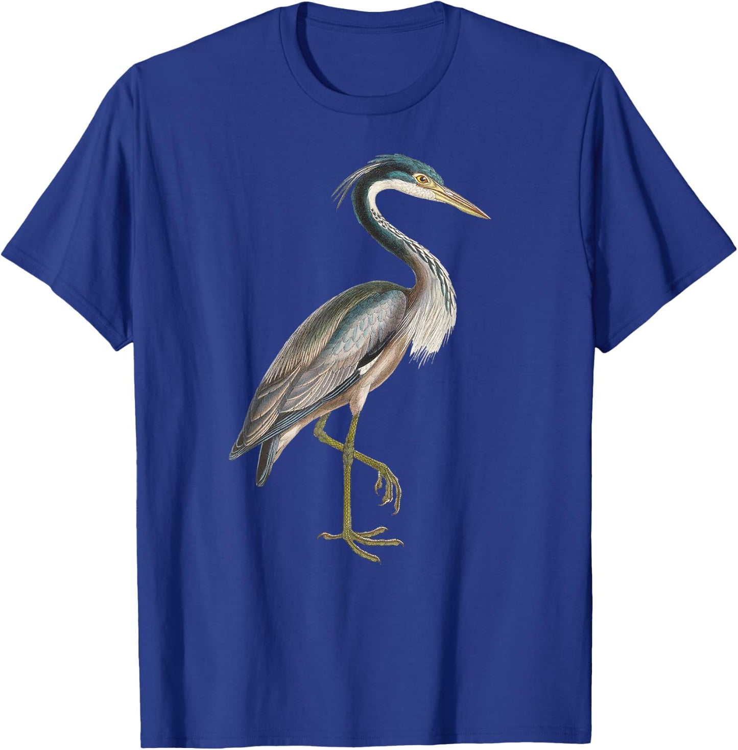 Heron Shirt Water Bird Lover Blue Heron coastal birds T-Shirt - T-Shirt | Royal