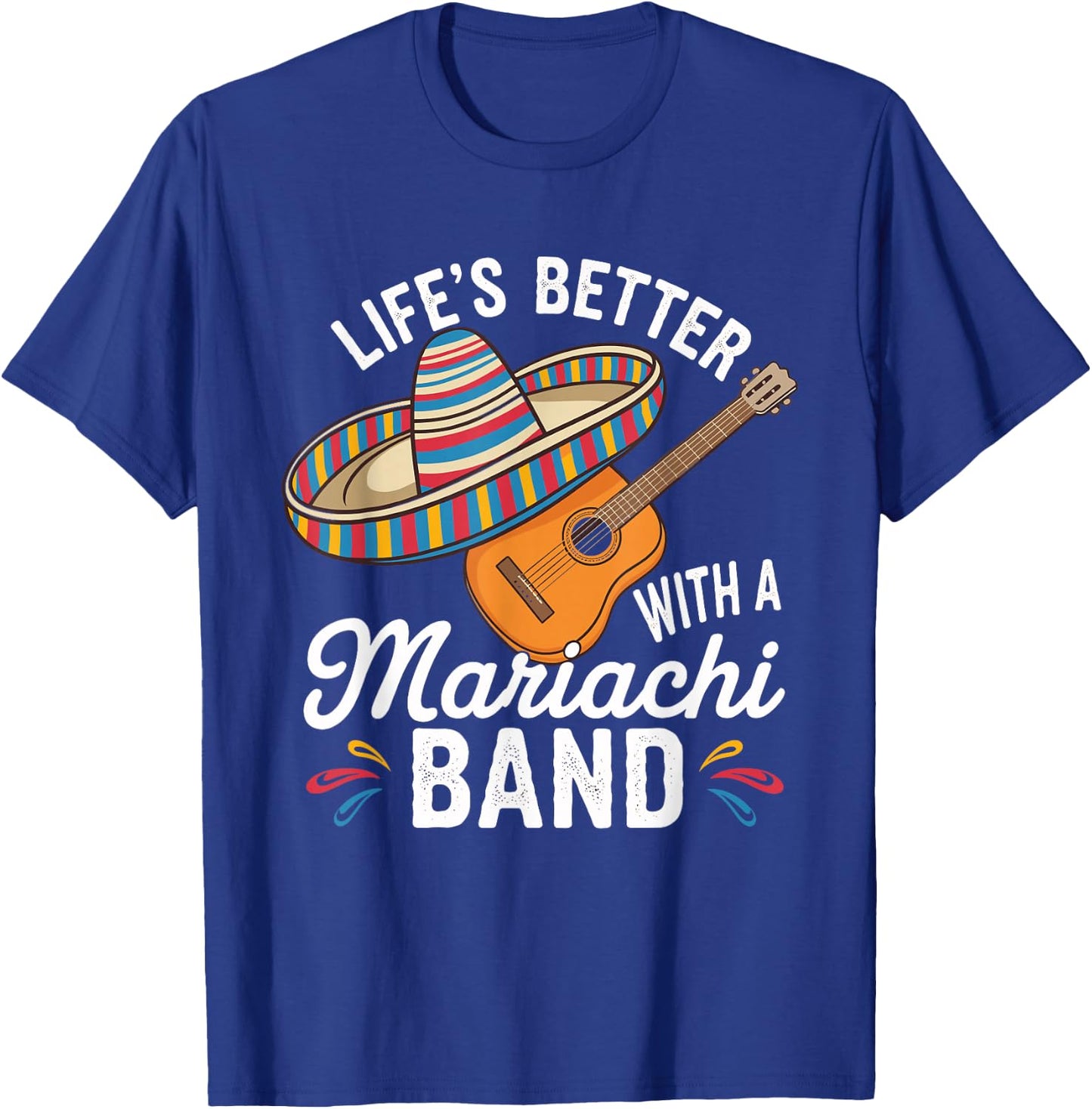 Traditional Mexican Cultural Music Mariachi Lover Fiesta T-Shirt - T-Shirt | Royal