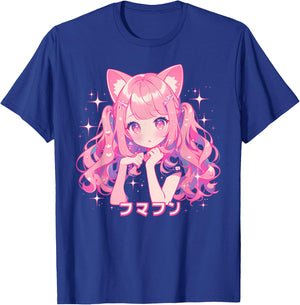 Goth Grunge Demon Anime Girl Waifu Horror Alt Aesthetic T-Shirt - T-Shirt | Royal