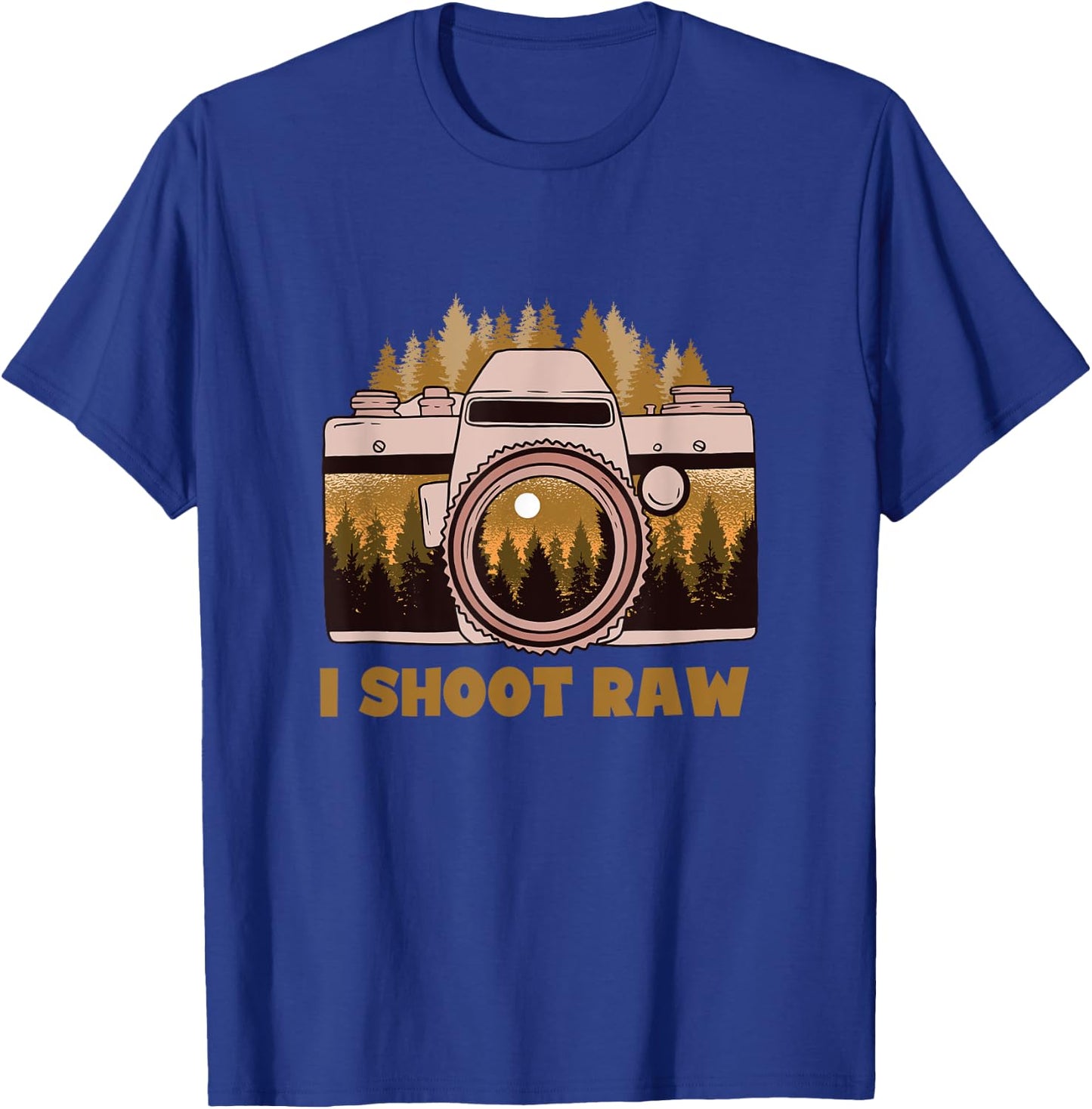 I Shoot Raw Nature Photography T-Shirt - T-Shirt | Royal