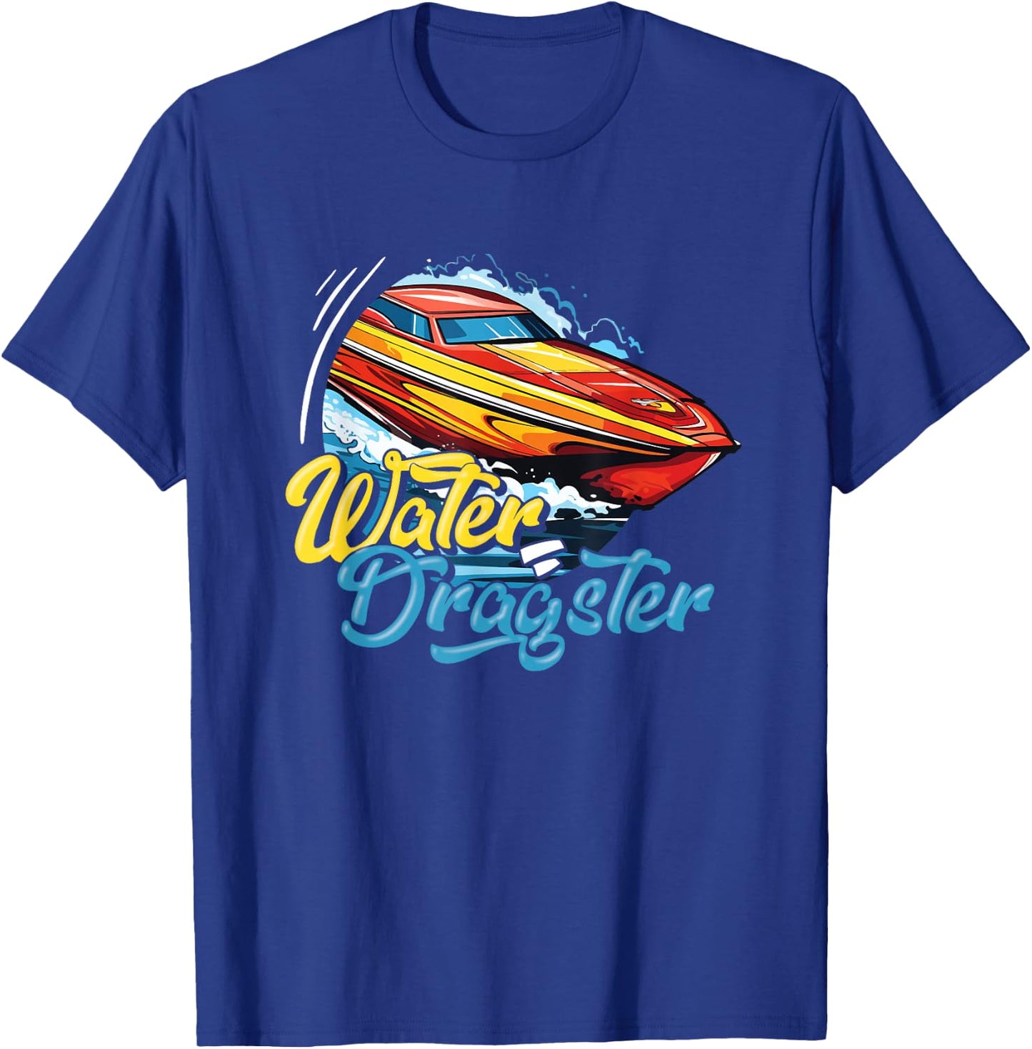 Speedboat Racing Motor Boating Funny Drag Boat Racing T-Shirt - T-Shirt | Royal