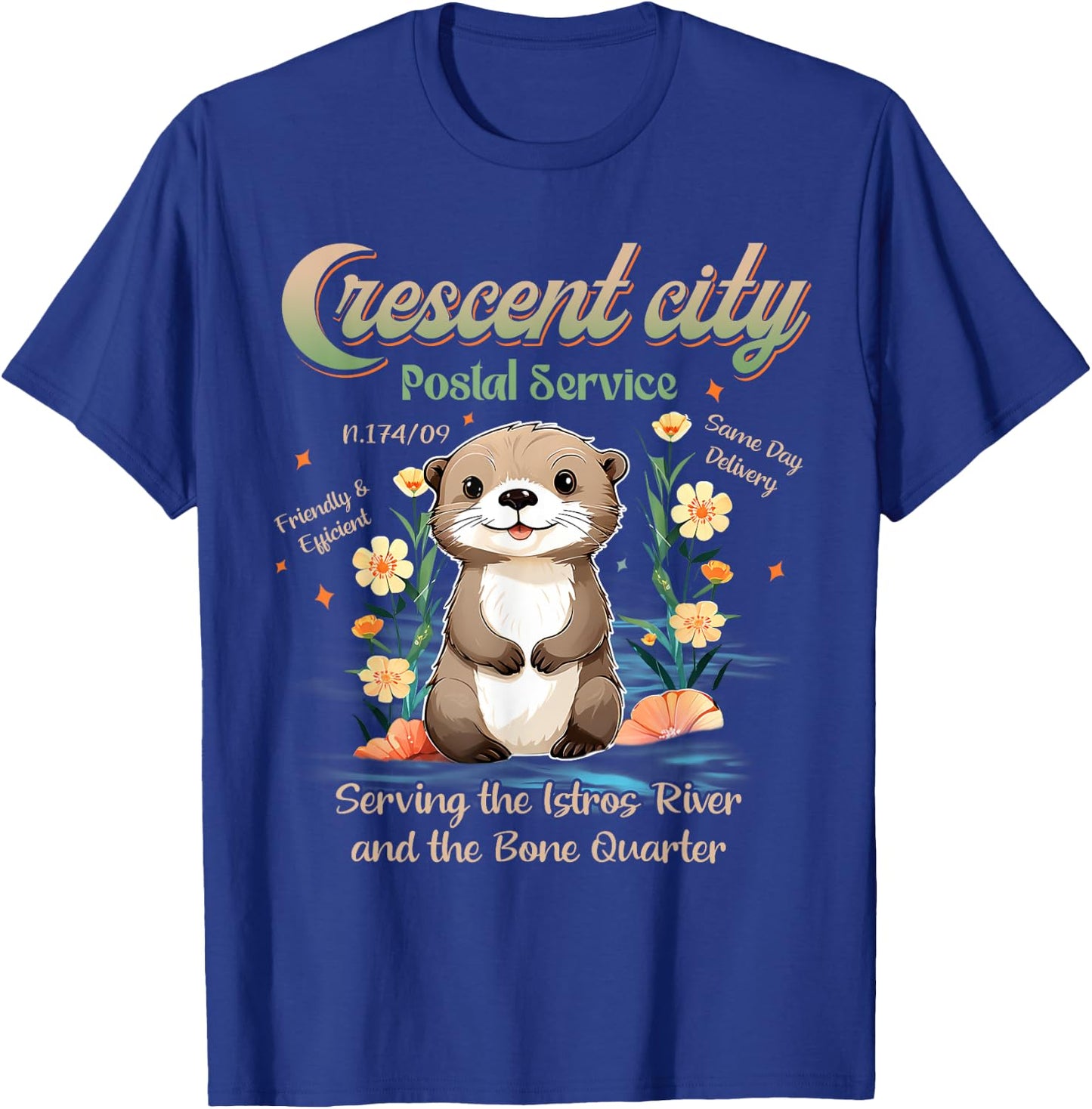 Crescent City Messenger Otter Crescent City Gift T-Shirt - T-Shirt | Royal