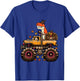 Kids Thanksgiving Dino Monster Truck Trex Fall Boys Kids Toddler T-Shirt - T-Shirt | Royal