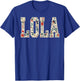 Lola Floral Flower Pinay Filipino Philippines Grandma Lola T-Shirt - T-Shirt | Royal