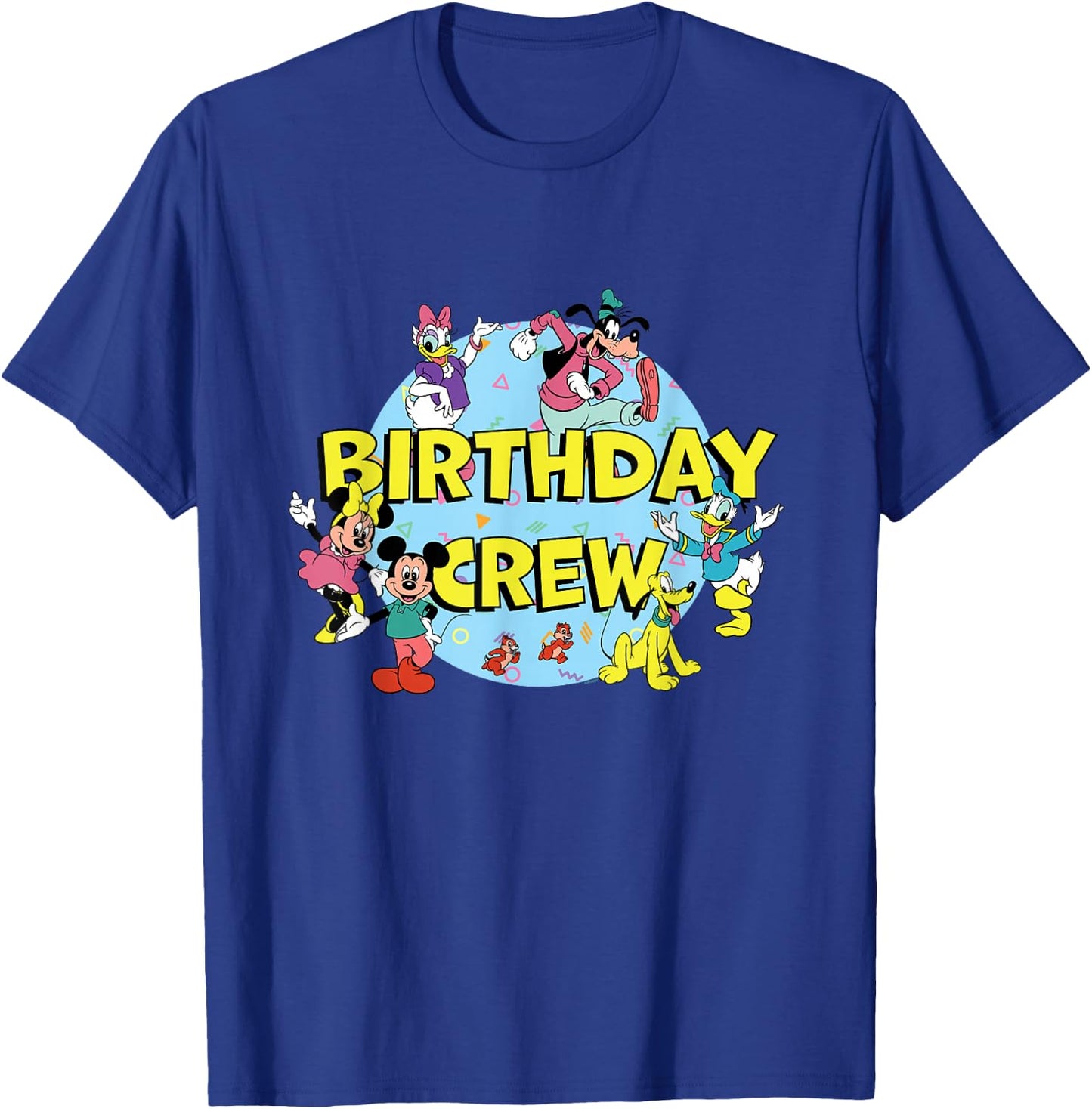 Disney Mickey and Friends Birthday Crew Party Matching T-Shirt - T-Shirt | Royal