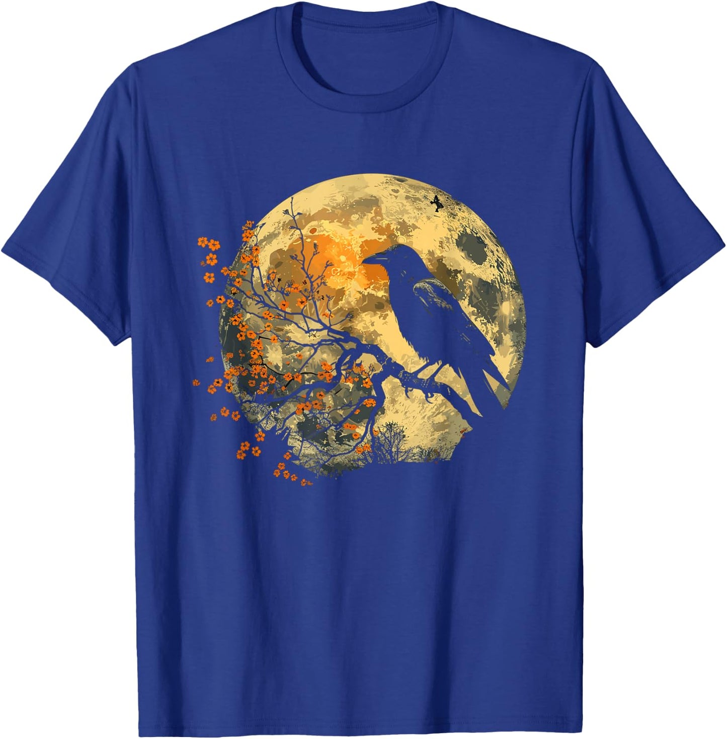 Raven Moon Crow Nature T-Shirt - T-Shirt | Royal