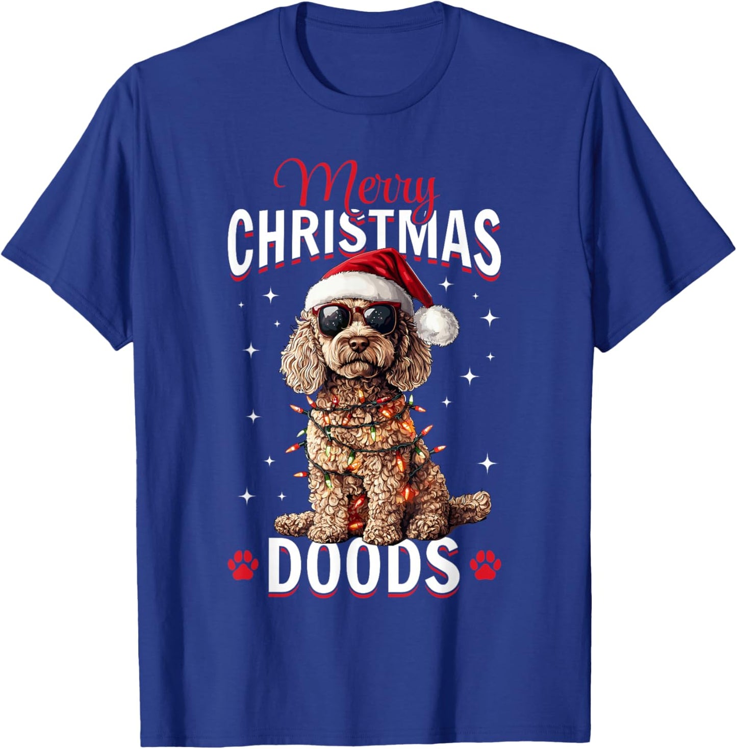 Goldendoodle Christmas Dog Breed Merry Christmas Doods T-Shirt - T-Shirt | Royal