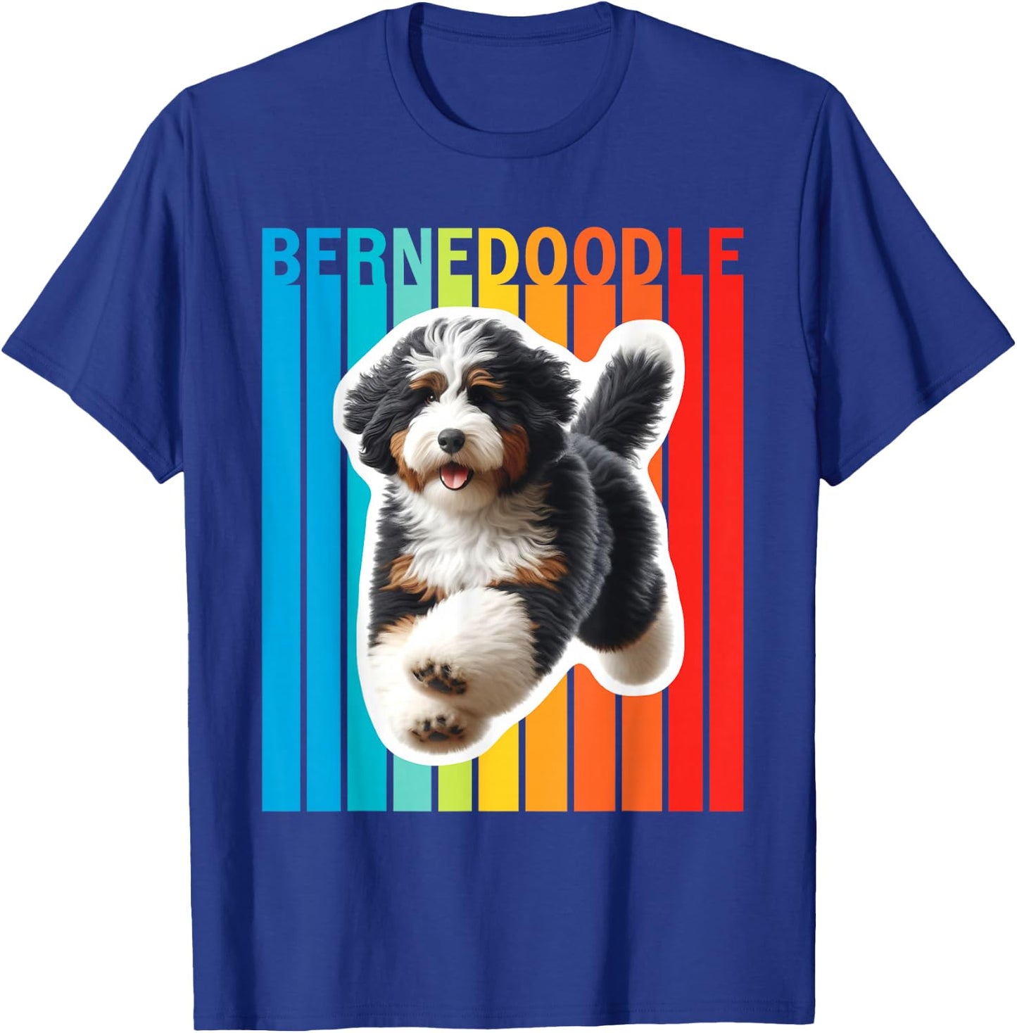 Colorful Bernedoodle T-Shirt - T-Shirt | Royal