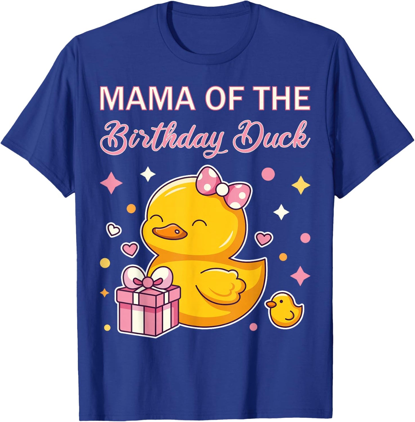 Mama of the Birthday Duck Christmas Anime Party Outfit T-Shirt - T-Shirt | Royal