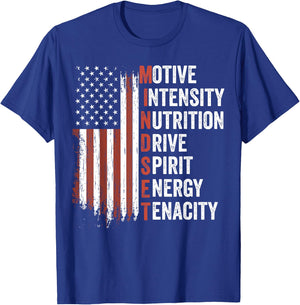 Mindset Motivational Inspirational Quote Gym Workout Fitness T-Shirt - T-Shirt | Royal