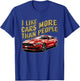 I like cars more than people Humorous Auto Enthusiast ni T-Shirt - T-Shirt | Royal