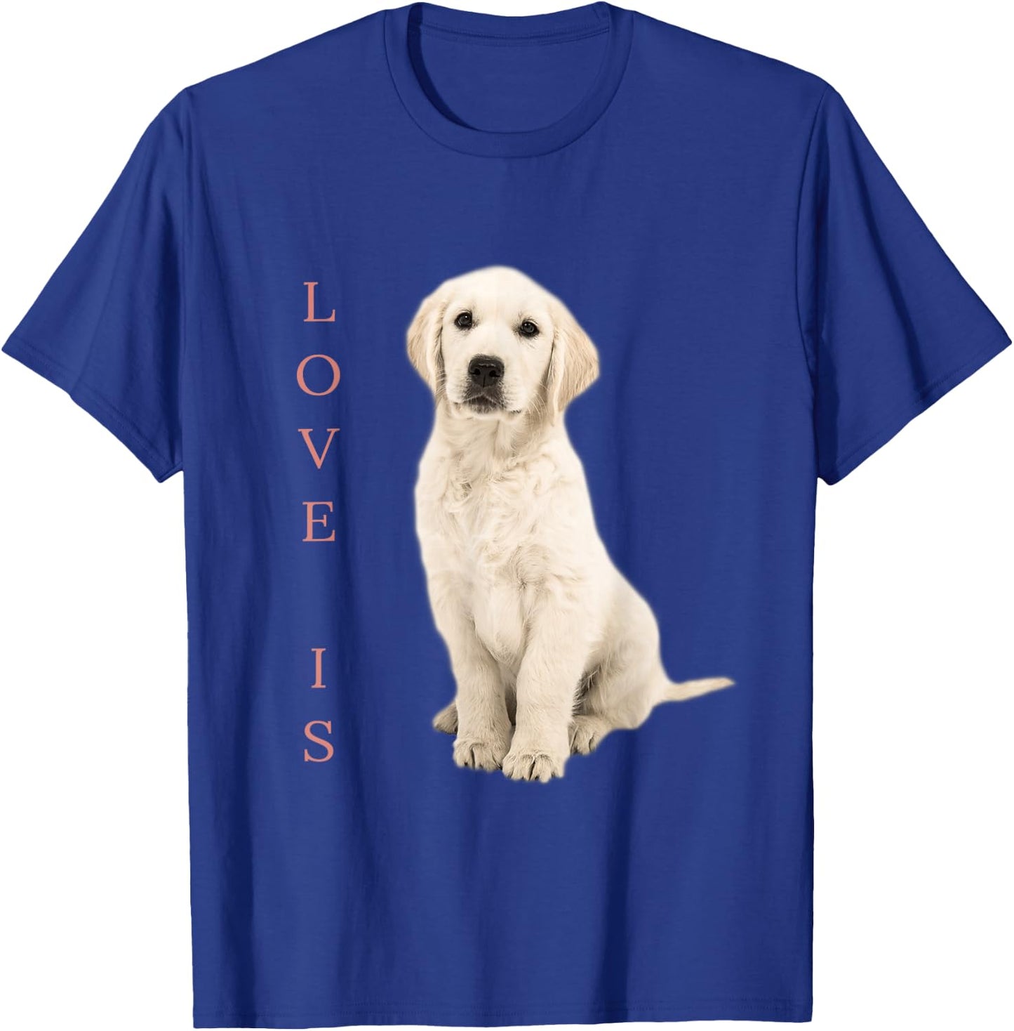 Labrador Retriever Shirt Women Men White Lab Mom Dad Dog T-Shirt - T-Shirt | Royal