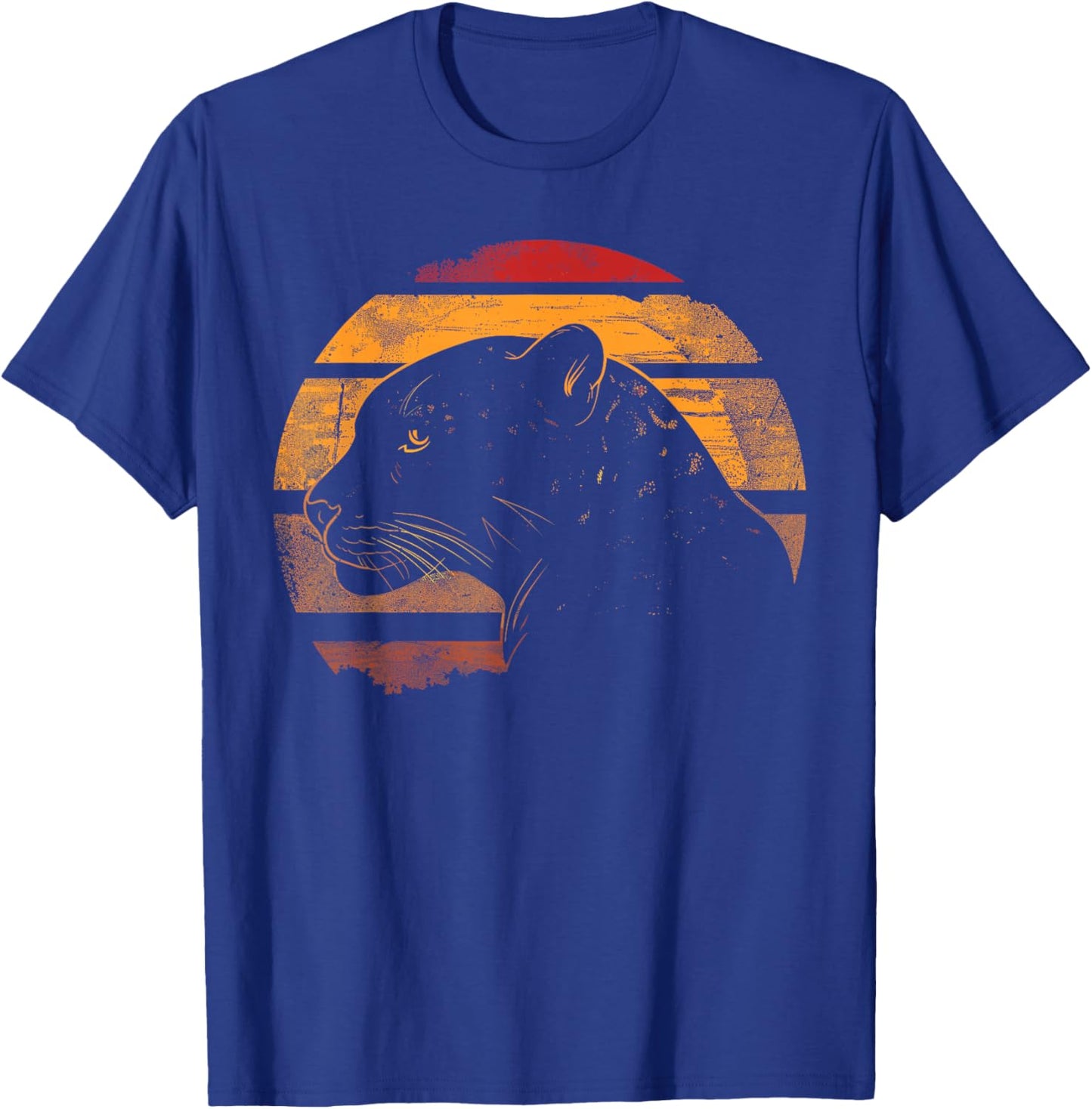 Jaguar Retro Vintage 80s Style Jaguar Wild Animals Lover T-Shirt - T-Shirt | Royal