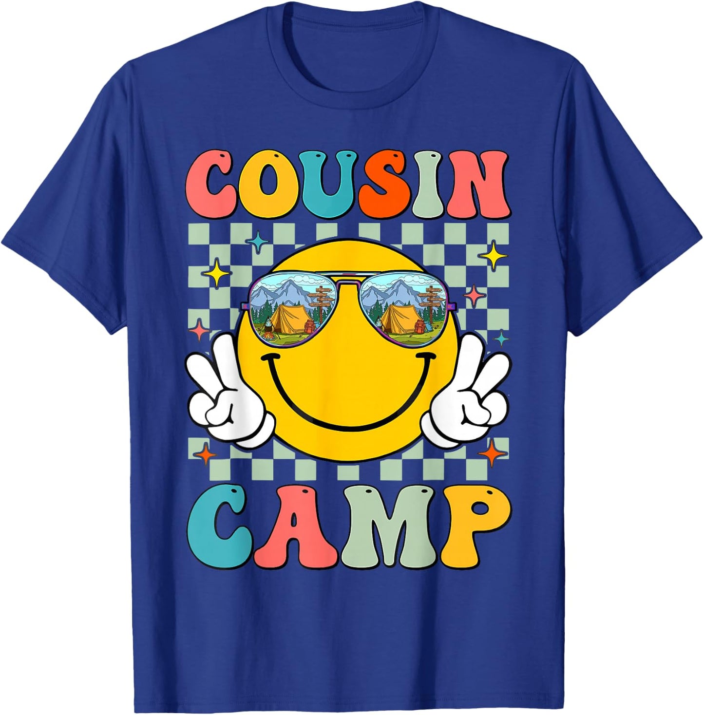 Cousin Camp Summer Travel Family Camping Vacation T-Shirt - T-Shirt | Royal