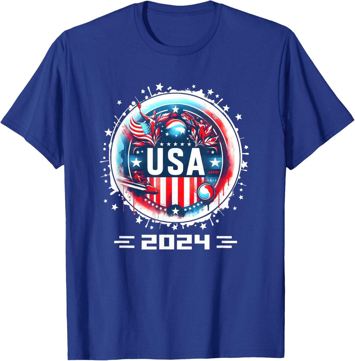 USA 2024 Go United States Sport USA Team 2024 USA T-Shirt - T-Shirt | Royal