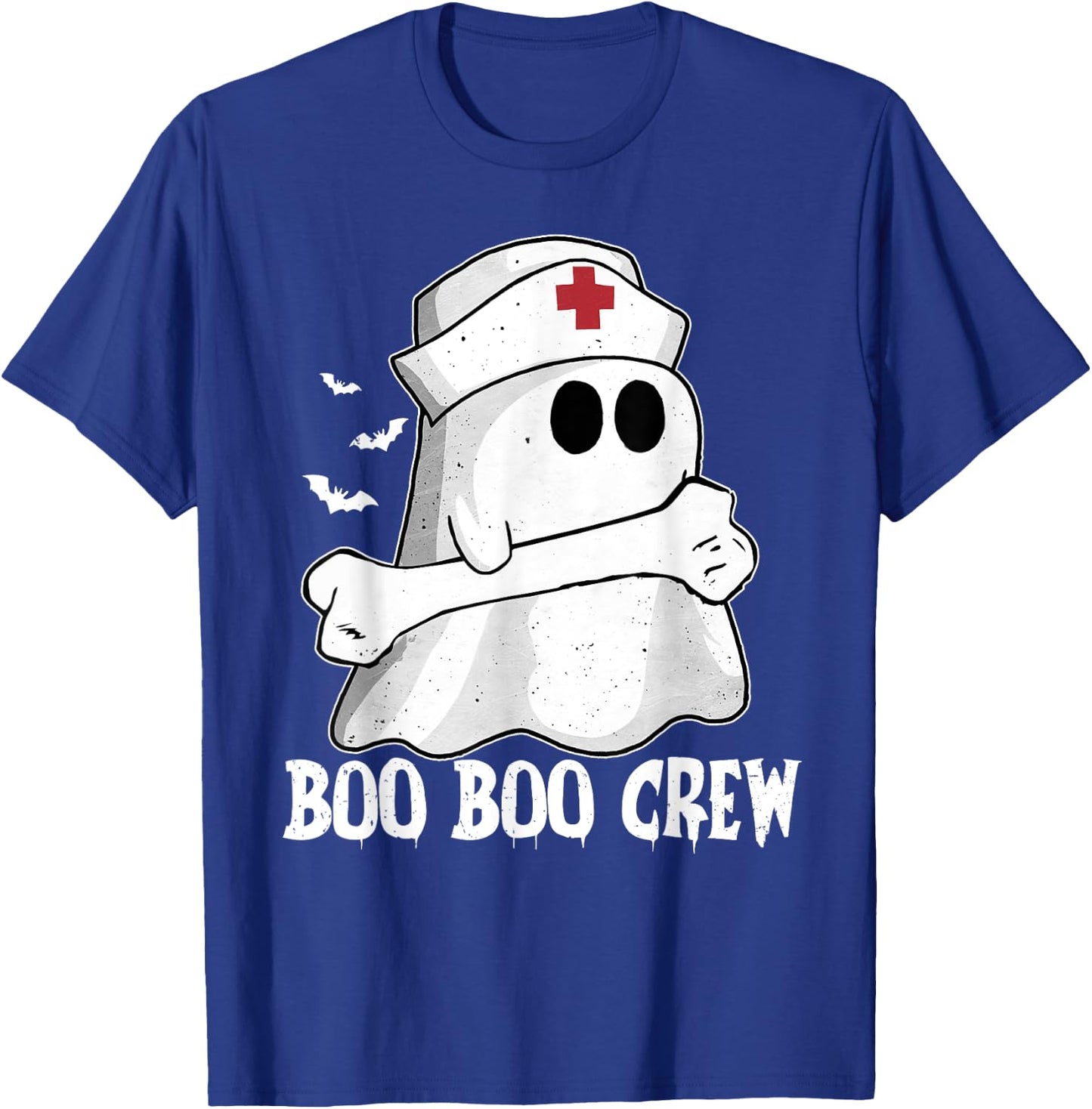 Funny Boo Crew Nurse Shirt Nurse Ghost Women Halloween T-Shirt - T-Shirt | Royal