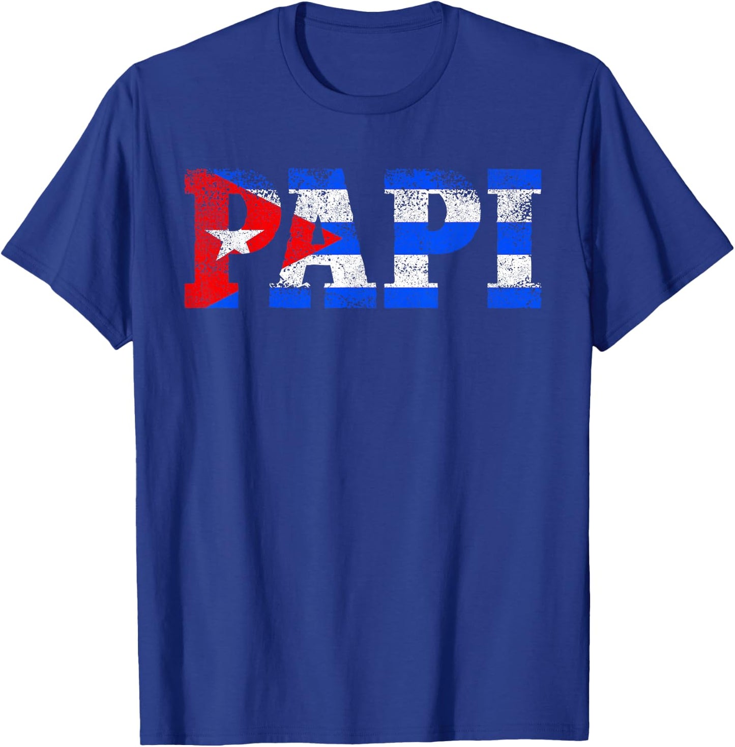 Papi Shirts , Vintage Cuban Dad Cuba Flag T-Shirt - T-Shirt | Royal
