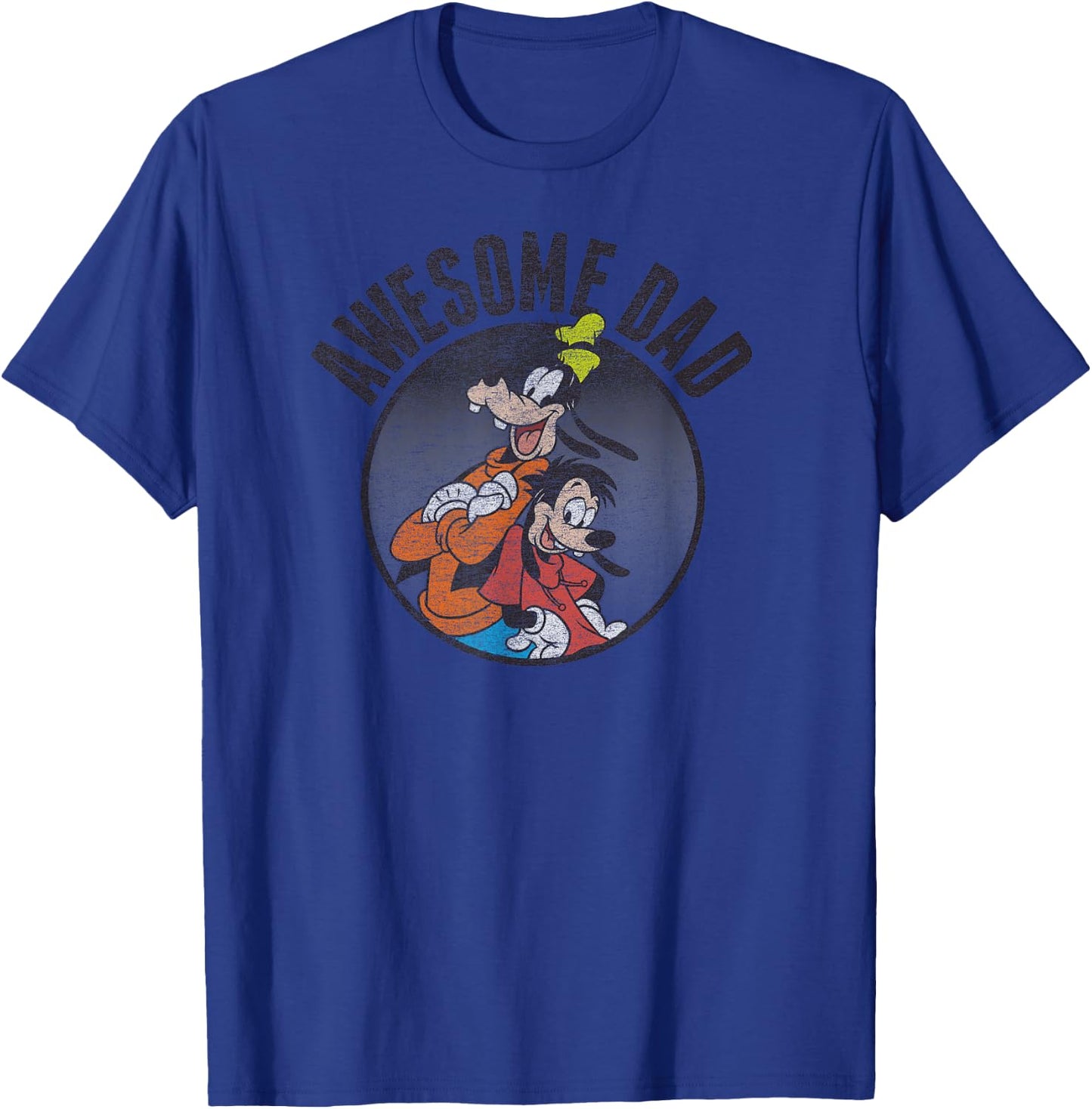 Goofy & Max Awesome Dad T-Shirt - T-Shirt | Royal