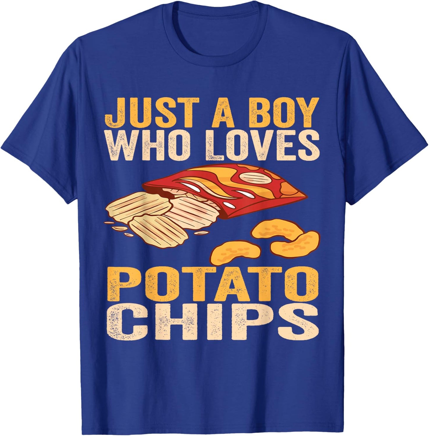 Just a Boy Who Loves Potato Chips Funny foodie son Toddlers T-Shirt - T-Shirt | Royal