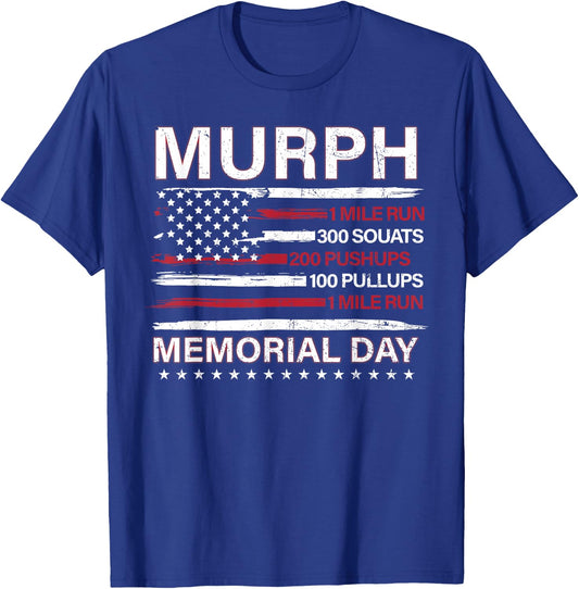 Memorial Day Murph Workout Challenge Murph T-Shirt - T-Shirt | Royal