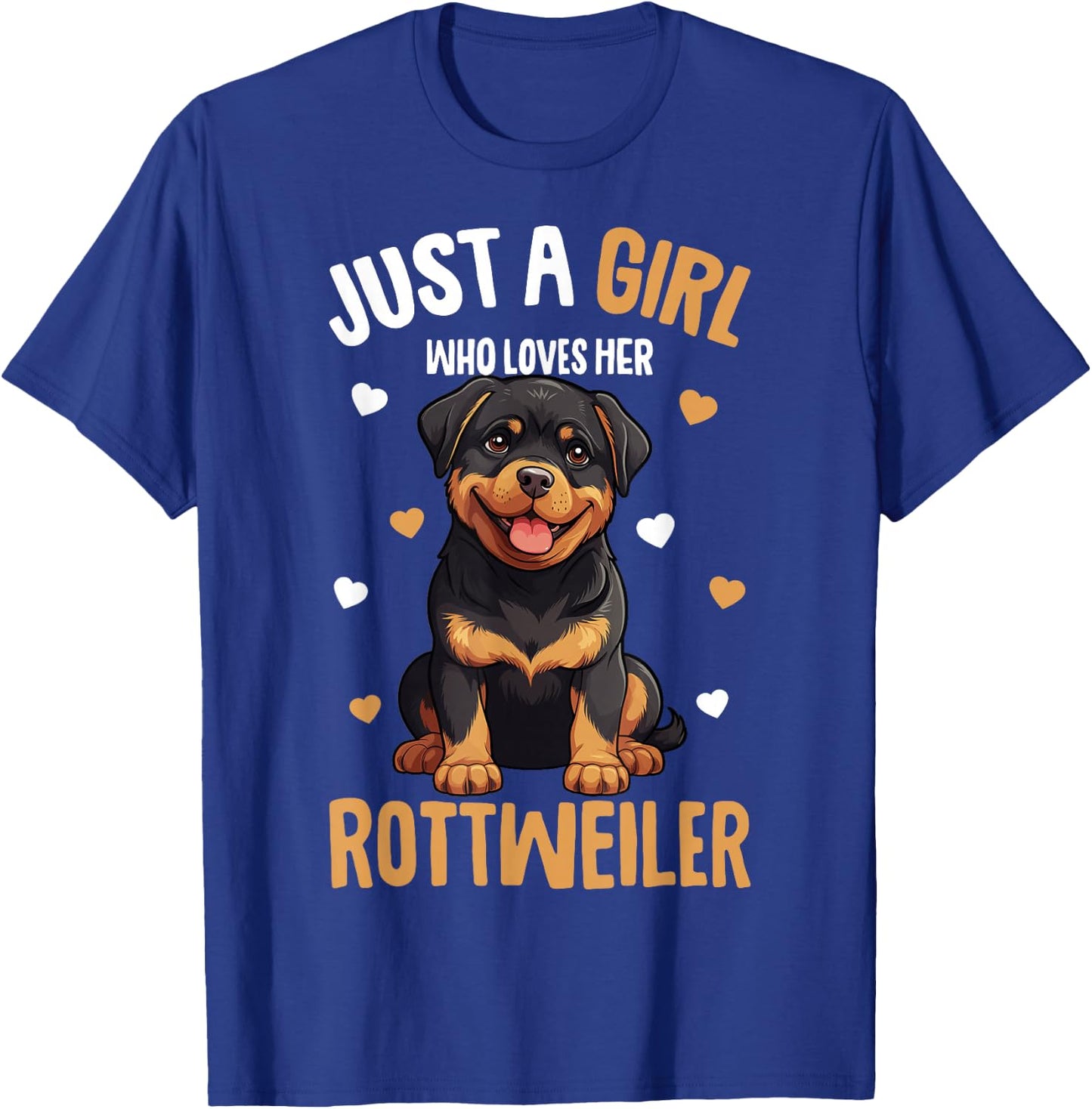 Just a Girl who Loves her Rottweiler Dog Kids T-Shirt - T-Shirt | Royal