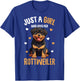 Just a Girl who Loves her Rottweiler Dog Kids T-Shirt - T-Shirt | Royal