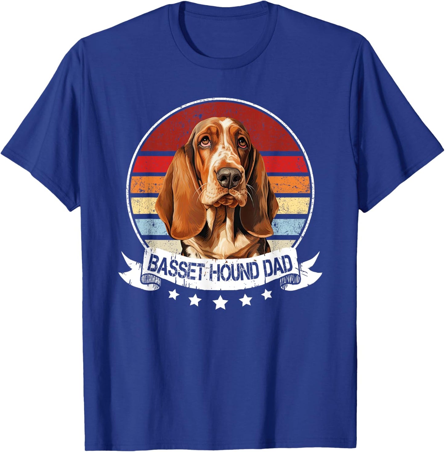 Best Dog Dad Ever Basset Hound Lovers Women T-Shirt - T-Shirt | Royal