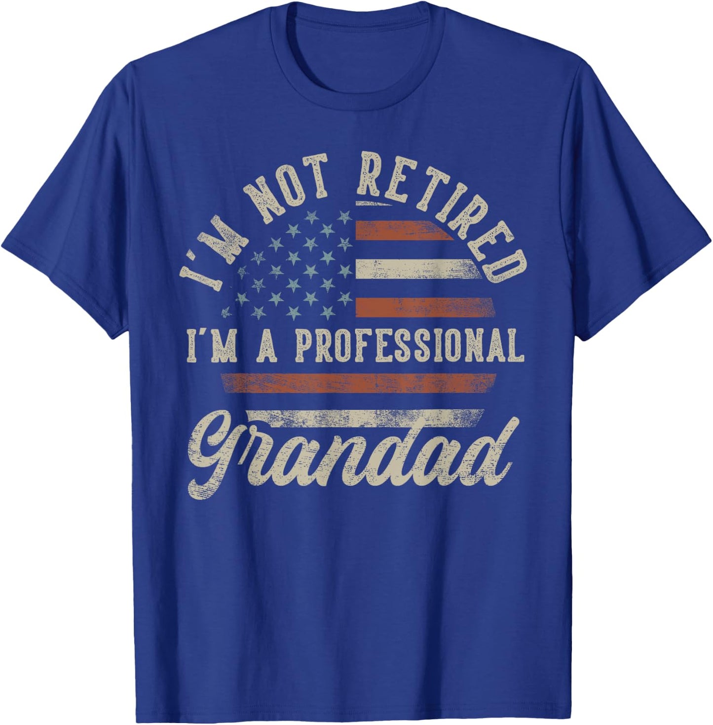 I'm Not Retired I'm A Professional Grandad Funny Retirement T-Shirt - T-Shirt | Royal