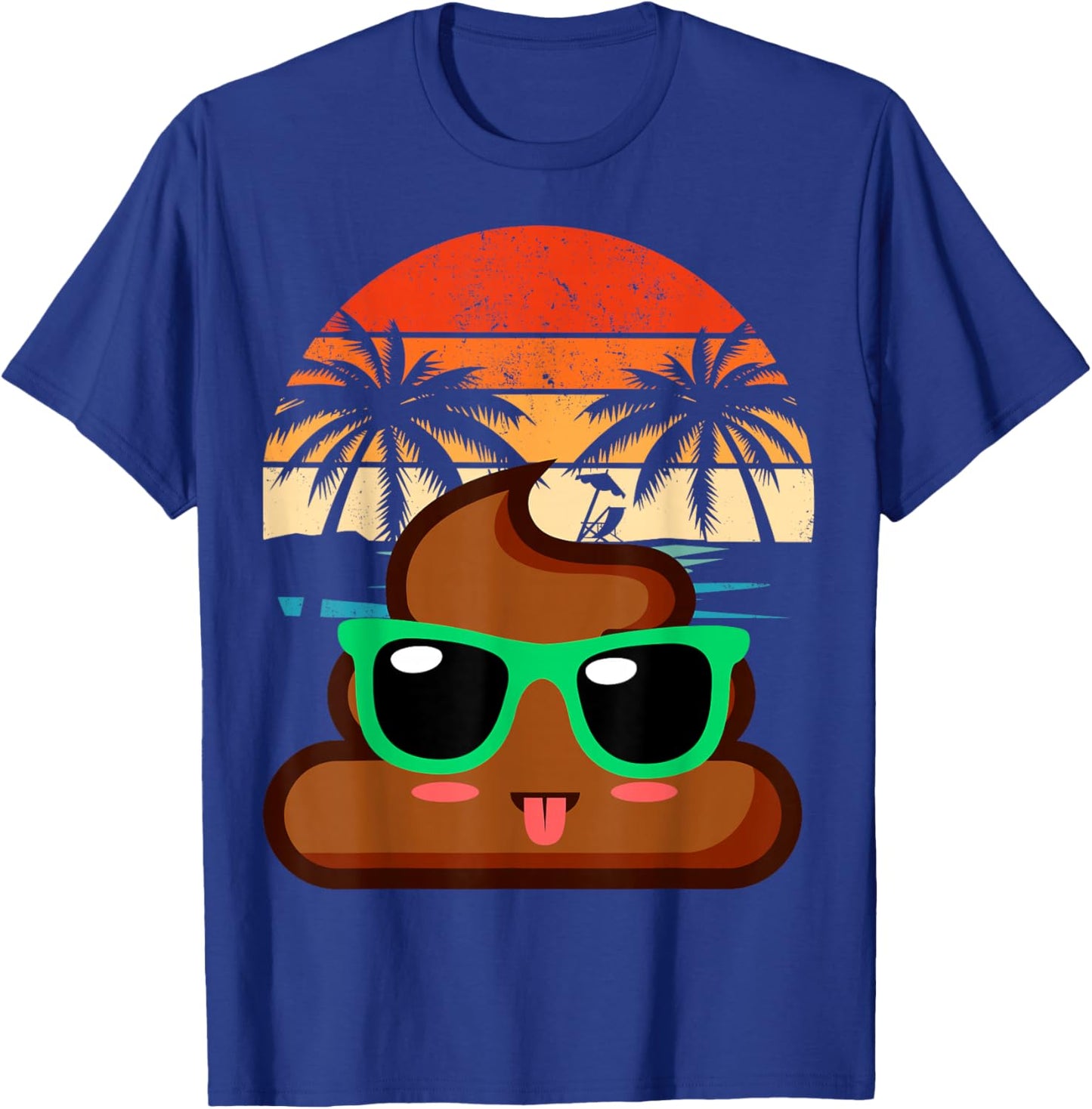 Cute POOP EMOTICON party Birthday Poo for Kids , Small, Black T-Shirt - T-Shirt | Royal
