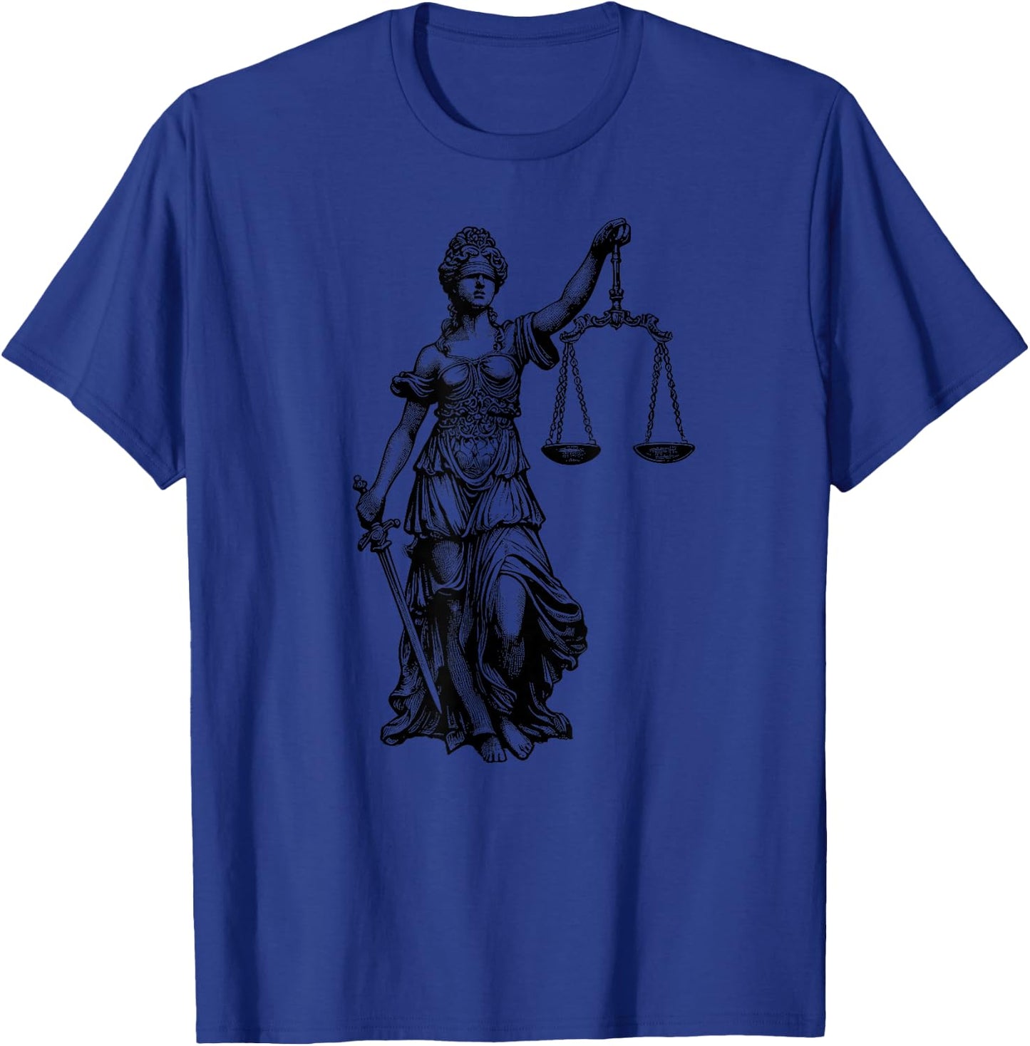 Lady Justice Greek Goddess Themis Law Lawyer , Small, Grey T-Shirt - T-Shirt | Royal