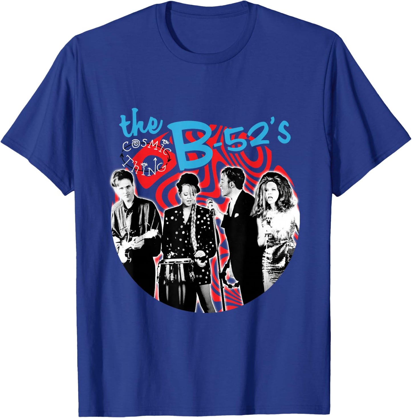 The B-52s - Cosmic Thing Swirl T-Shirt - T-Shirt | Royal