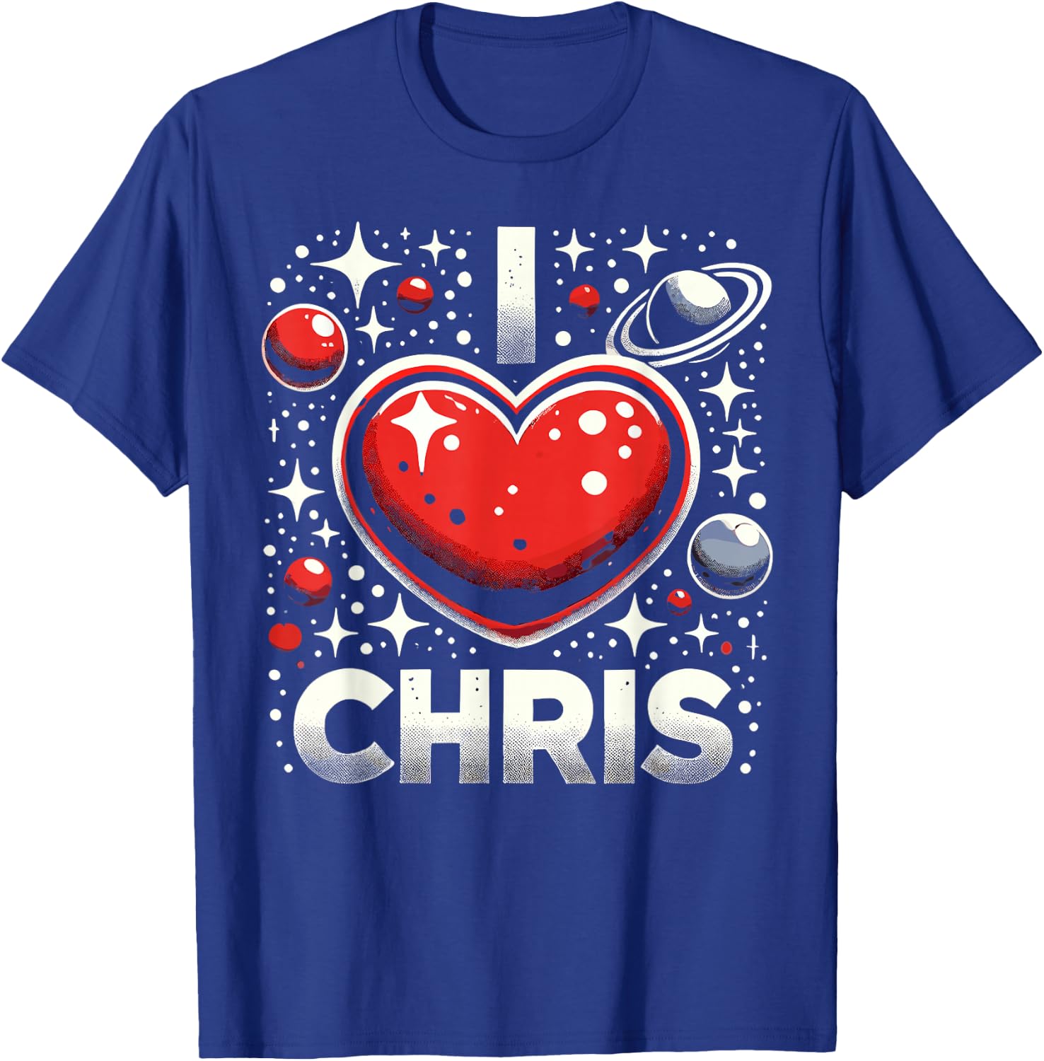 I Love Chris Red Heart I Heart Chris T-Shirt - T-Shirt | Royal