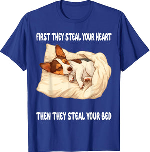 Rat Terrier Sleeping Pajamas Nightgown T-Shirt - T-Shirt | Royal