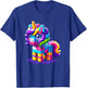 Block Building Unicorn Lover Master Builder Bricks T-Shirt - T-Shirt | Royal