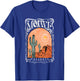 Vintage Mojave Desert Summer Cactus And California Sun T-Shirt - T-Shirt | Royal