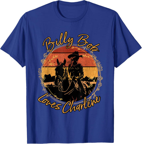 Billy Bob Loves Charlene Riding Horses Cowgirl