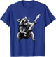 Rock Raccoon Playing Guitar Men Women Kids Funny Raccoon T-Shirt - T-Shirt | Royal