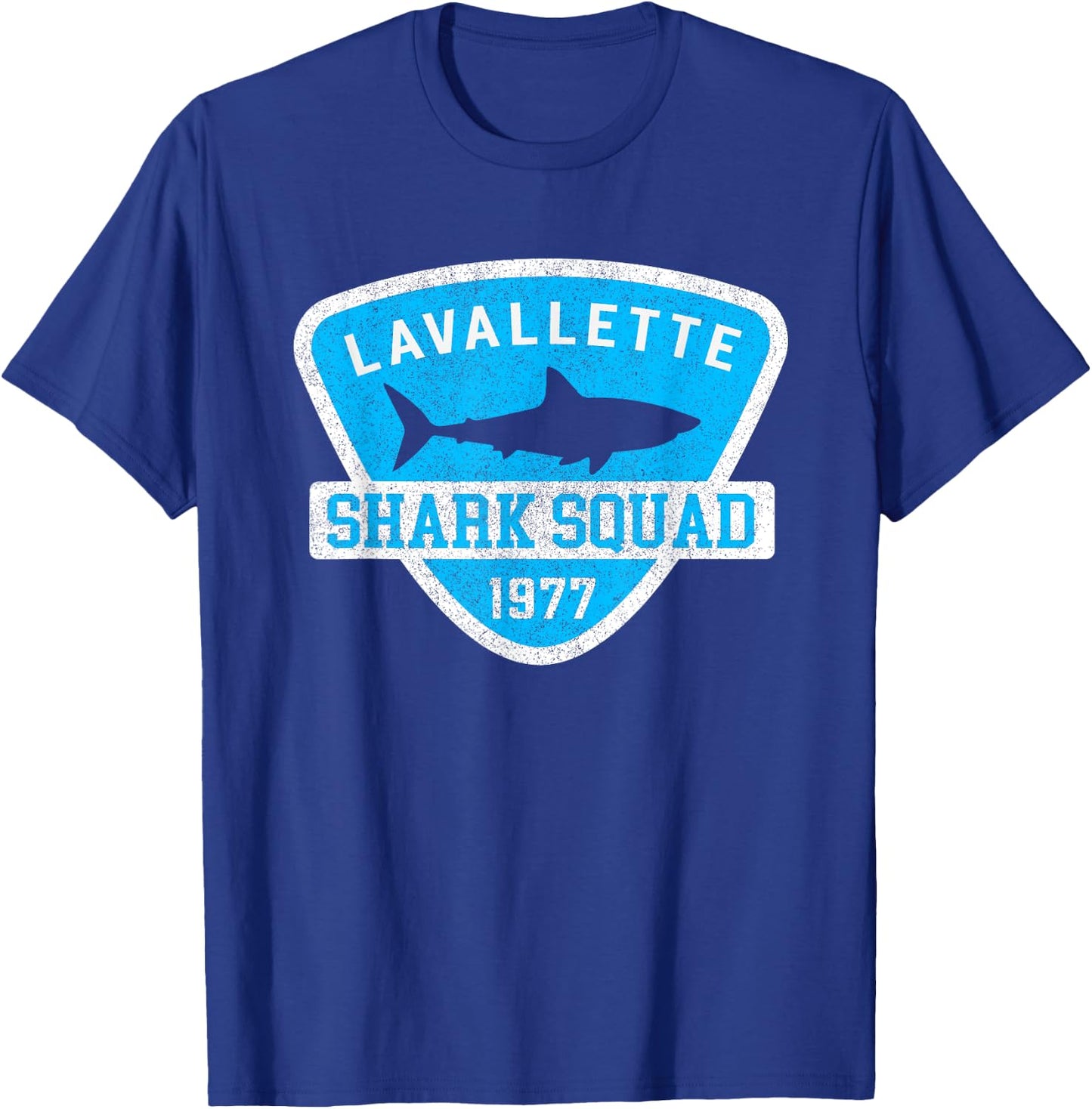 Lavallette New Jersey Shark Souvenir Boys Vintage T-Shirt - T-Shirt | Royal