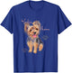 Yorkie Mom Cute Yorkshire Terrier Puppy T-Shirt - T-Shirt | Royal