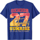Senior Sunrise 2027 One Sunrise Closer to Graduation Funny T-Shirt - T-Shirt | Royal