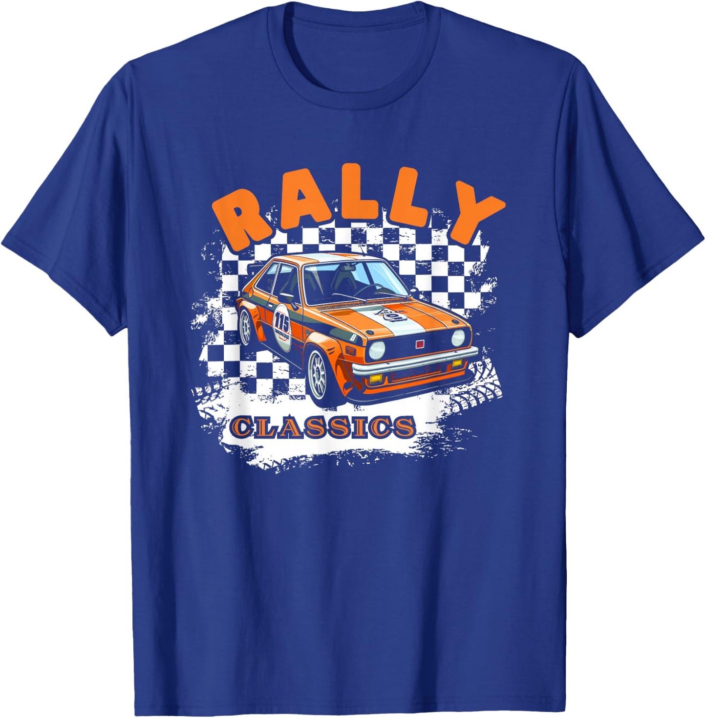 Rally Classics Shirt Car Racing Motorsport Rally Sport T-Shirt - T-Shirt | Royal